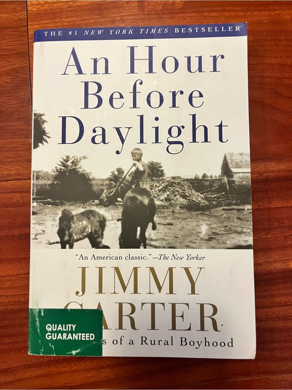 Jimmy Carter - An Hour Before Daylight (White Cover) book